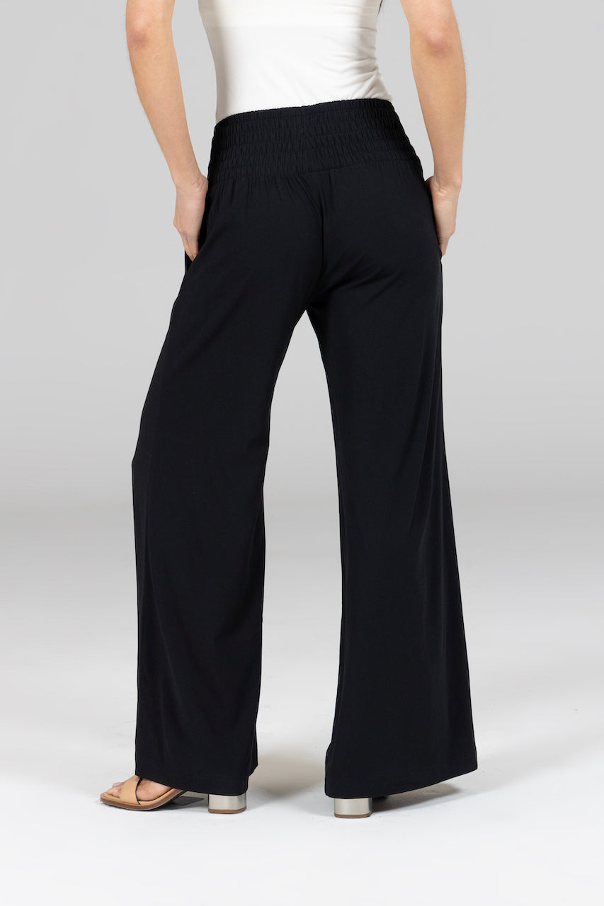 PORTOFINO TRAVEL PANT: BLACK