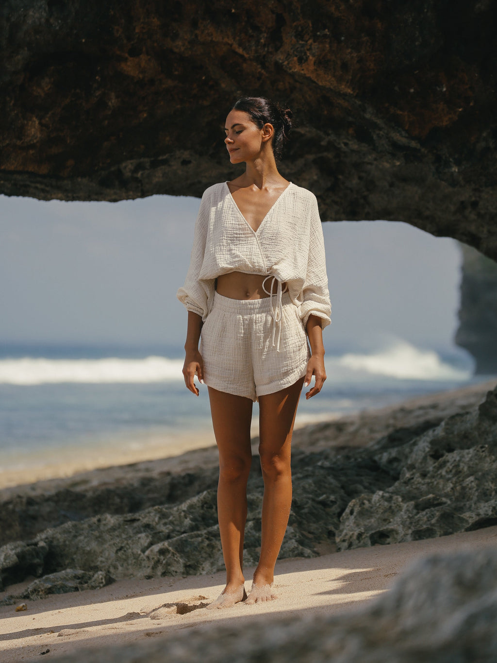 Echo Boy Short - Gold Stripes