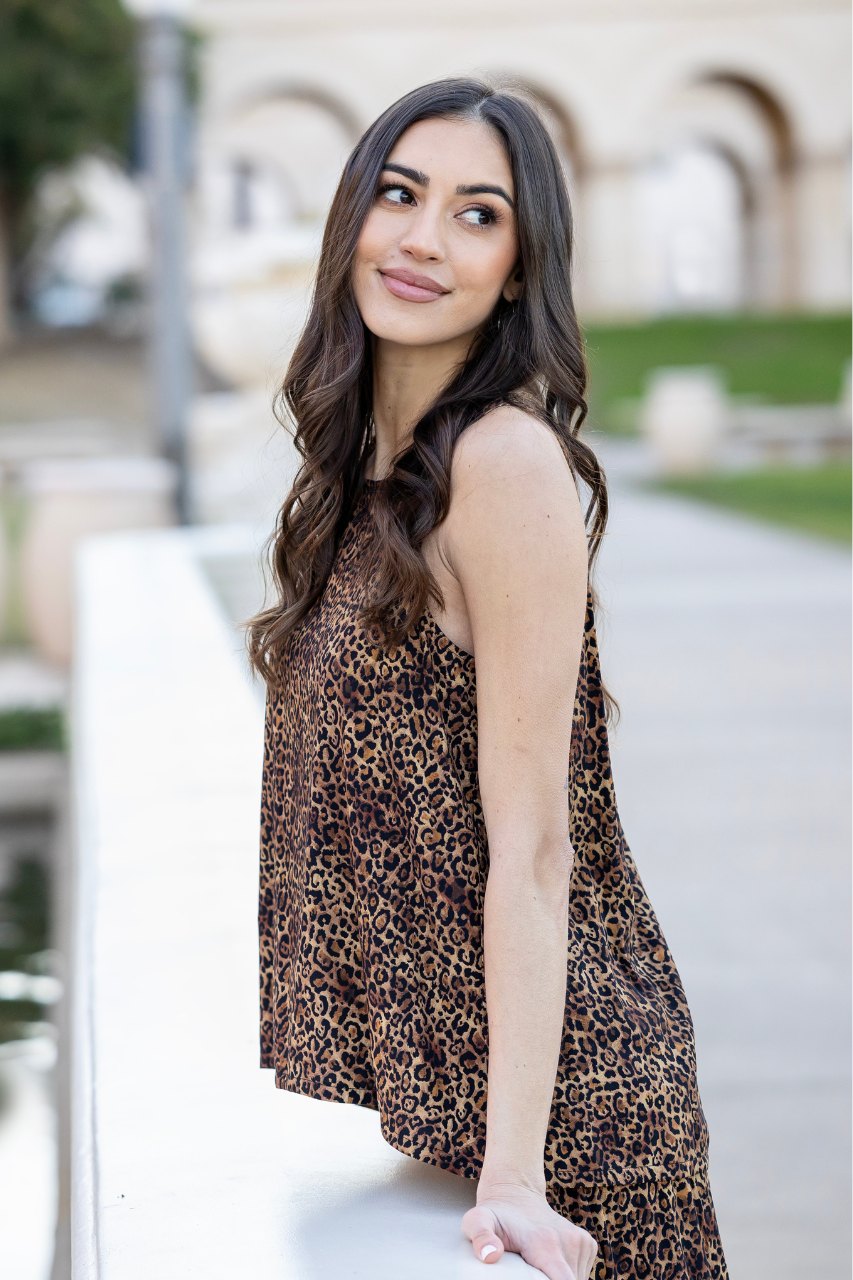 PORTOFINO TOP: LEOPARD