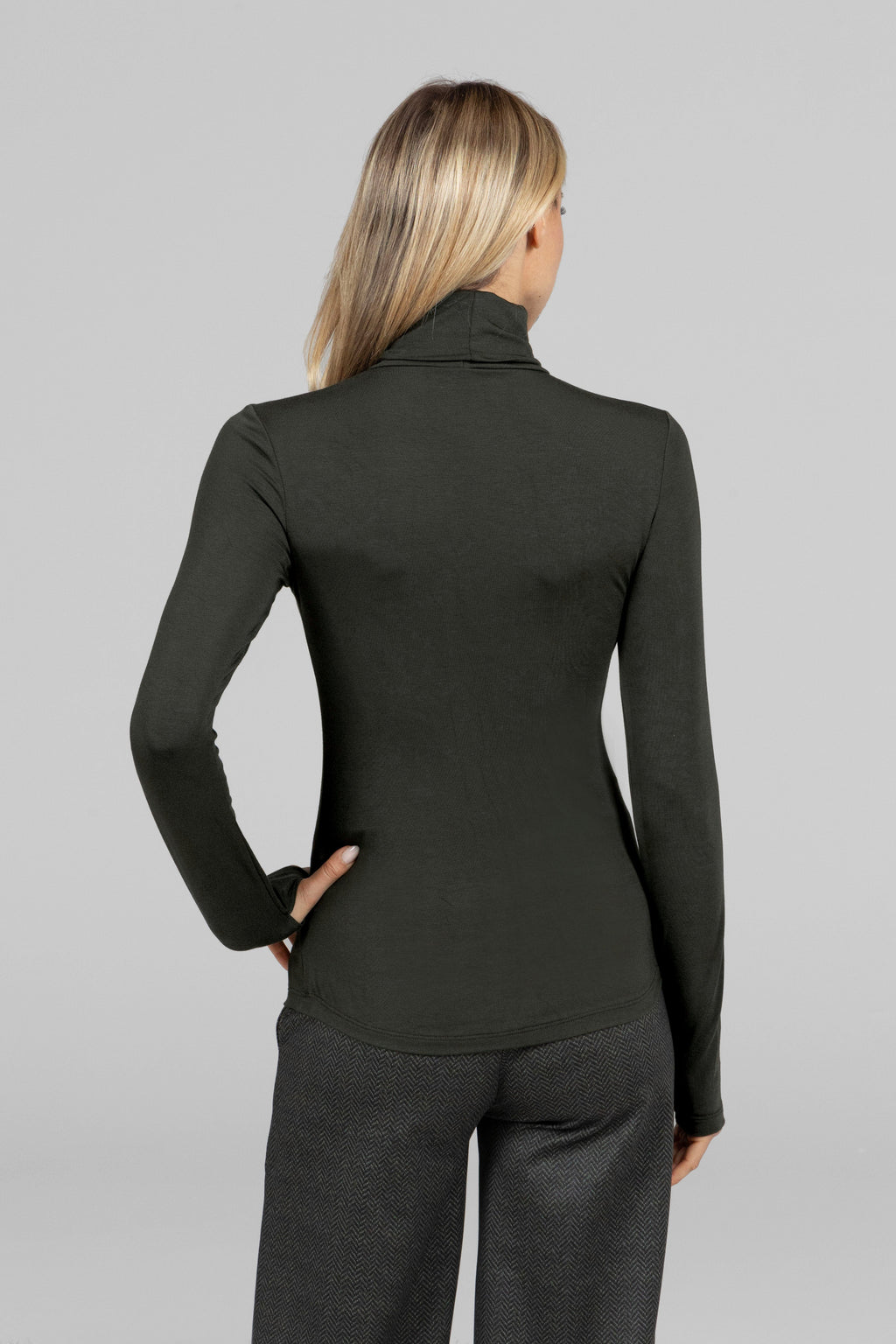GRACE TURTLENECK: LODEN