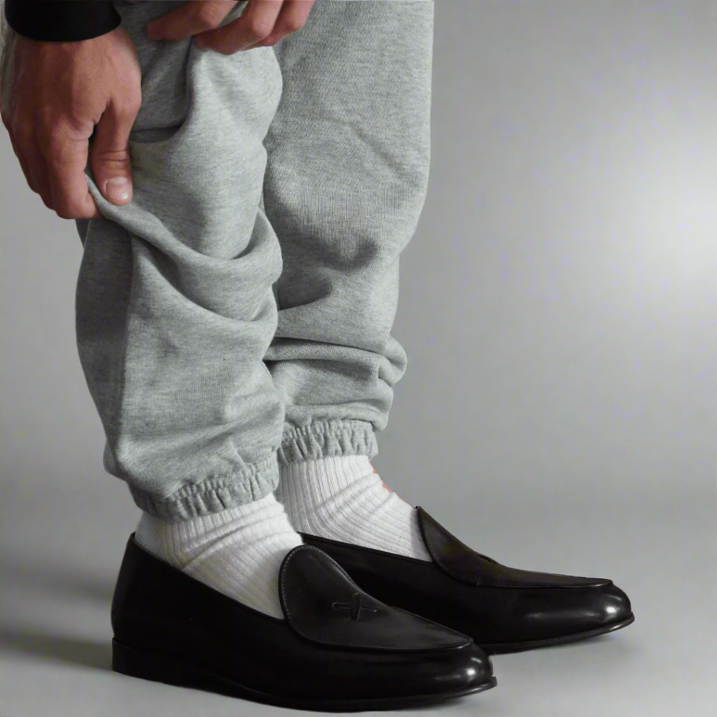 Men's Black Leather Milano Loafer