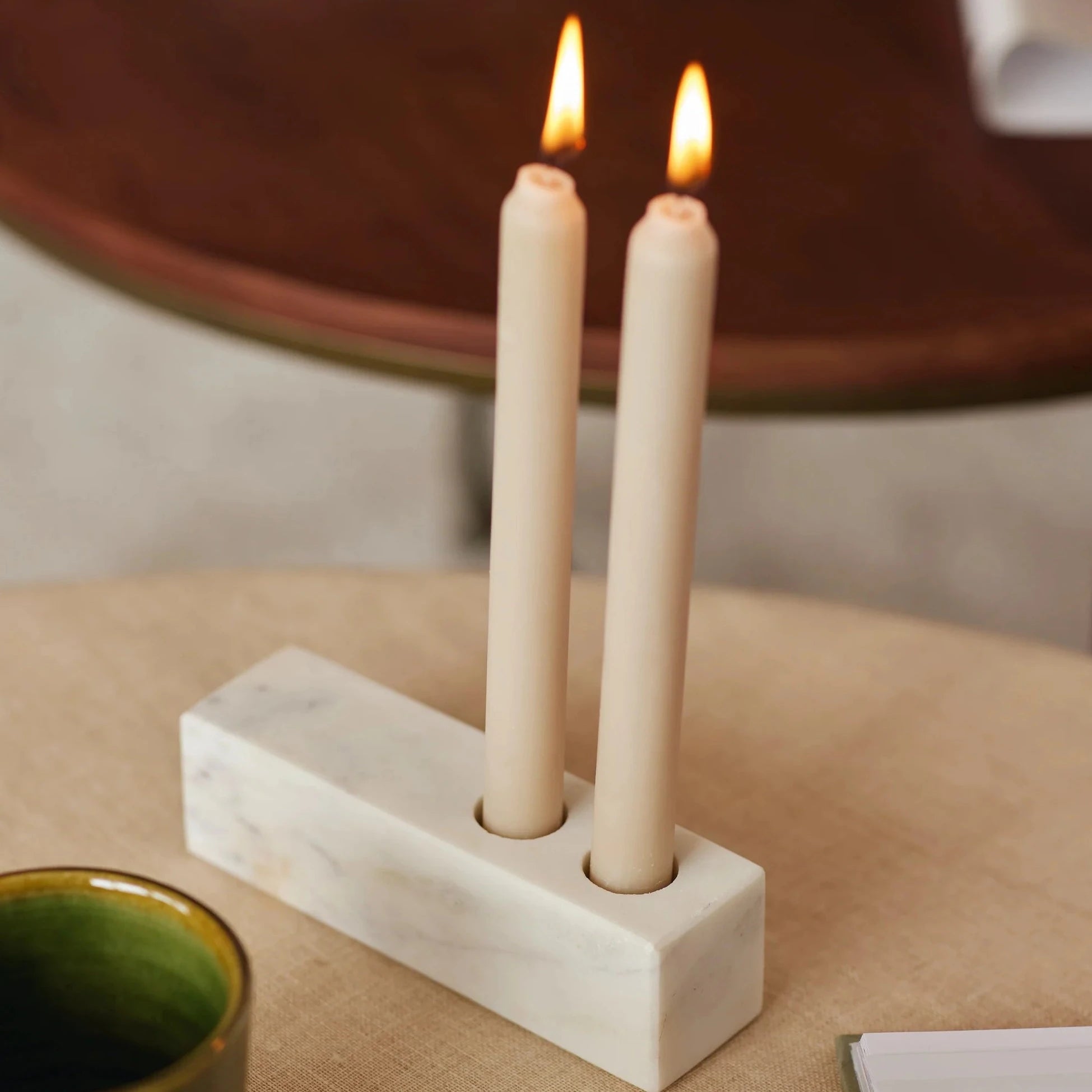 Marble Double Candle Holder