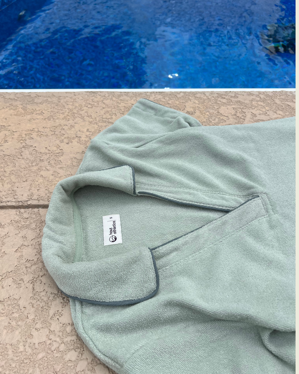 Sage Terry Cloth Polo Dress