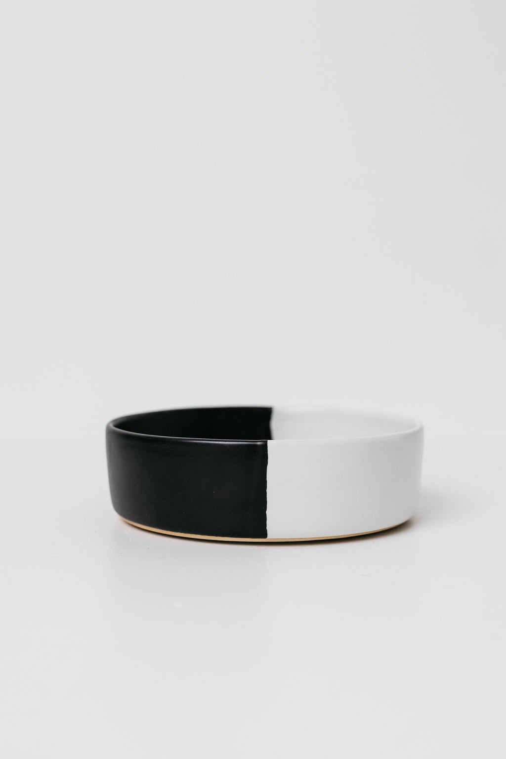 Dawson Stoneware Bowl - Matte Black/White - Set of 6
