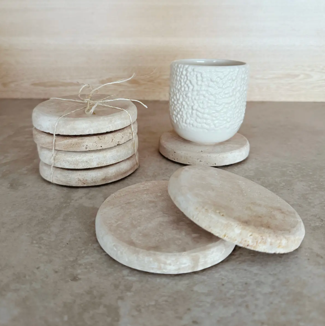Set of 4 Marble Coasters