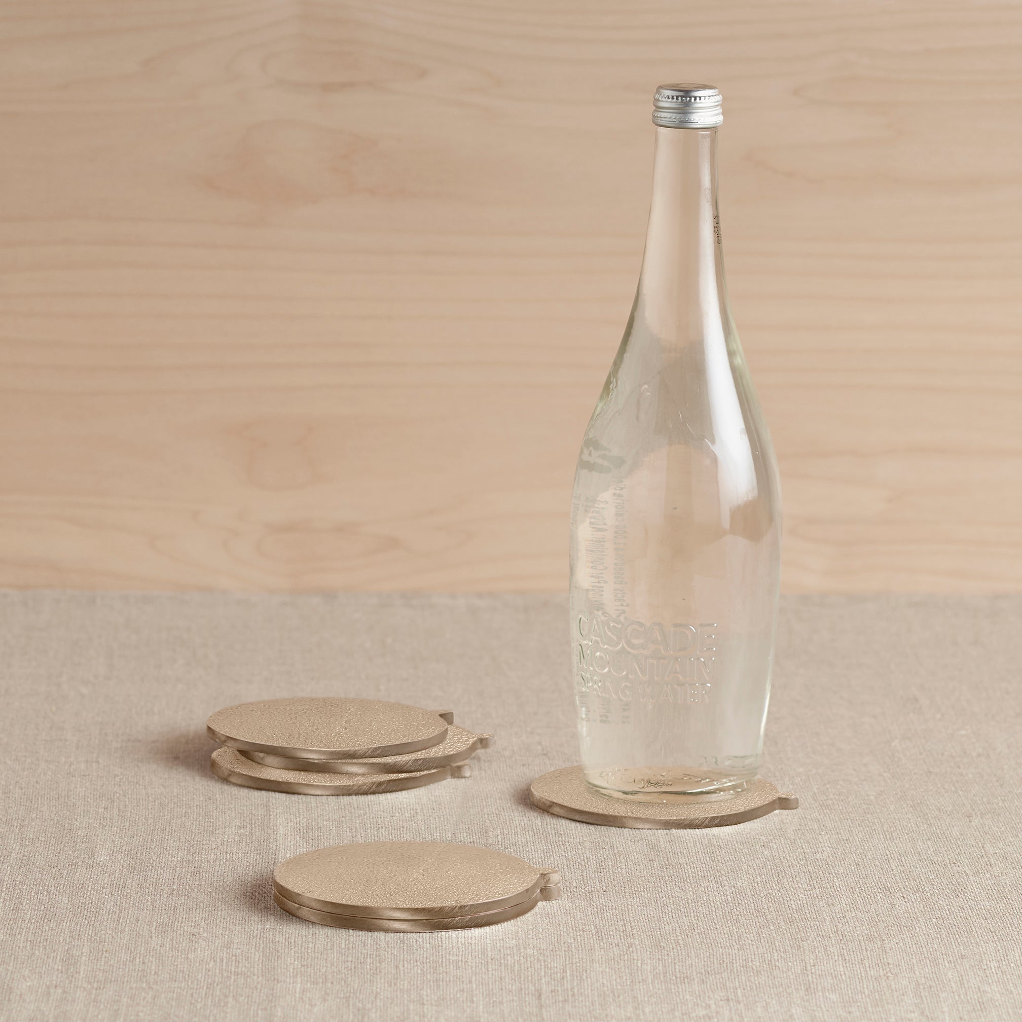 Stinson Antique Brass Coasters Set of 6