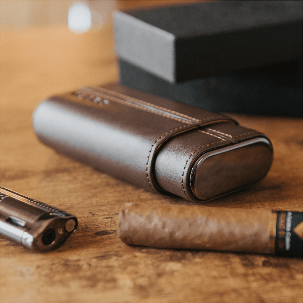 Premium 3 Cigar Travel Case