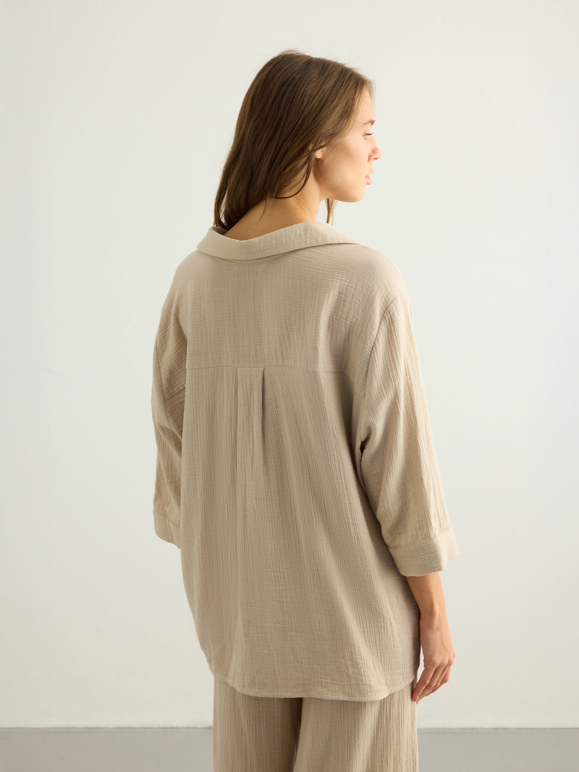 Aura Maxi Shirt - Oatmeal