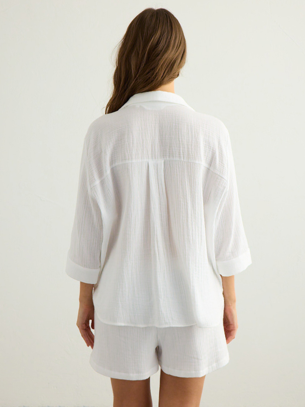 Aura Maxi Shirt - White