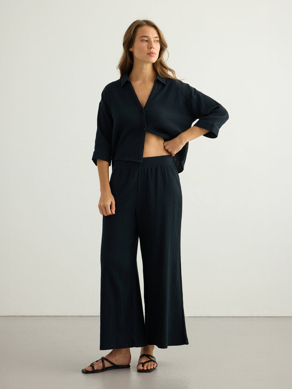 Aura Mini Shirt - Black