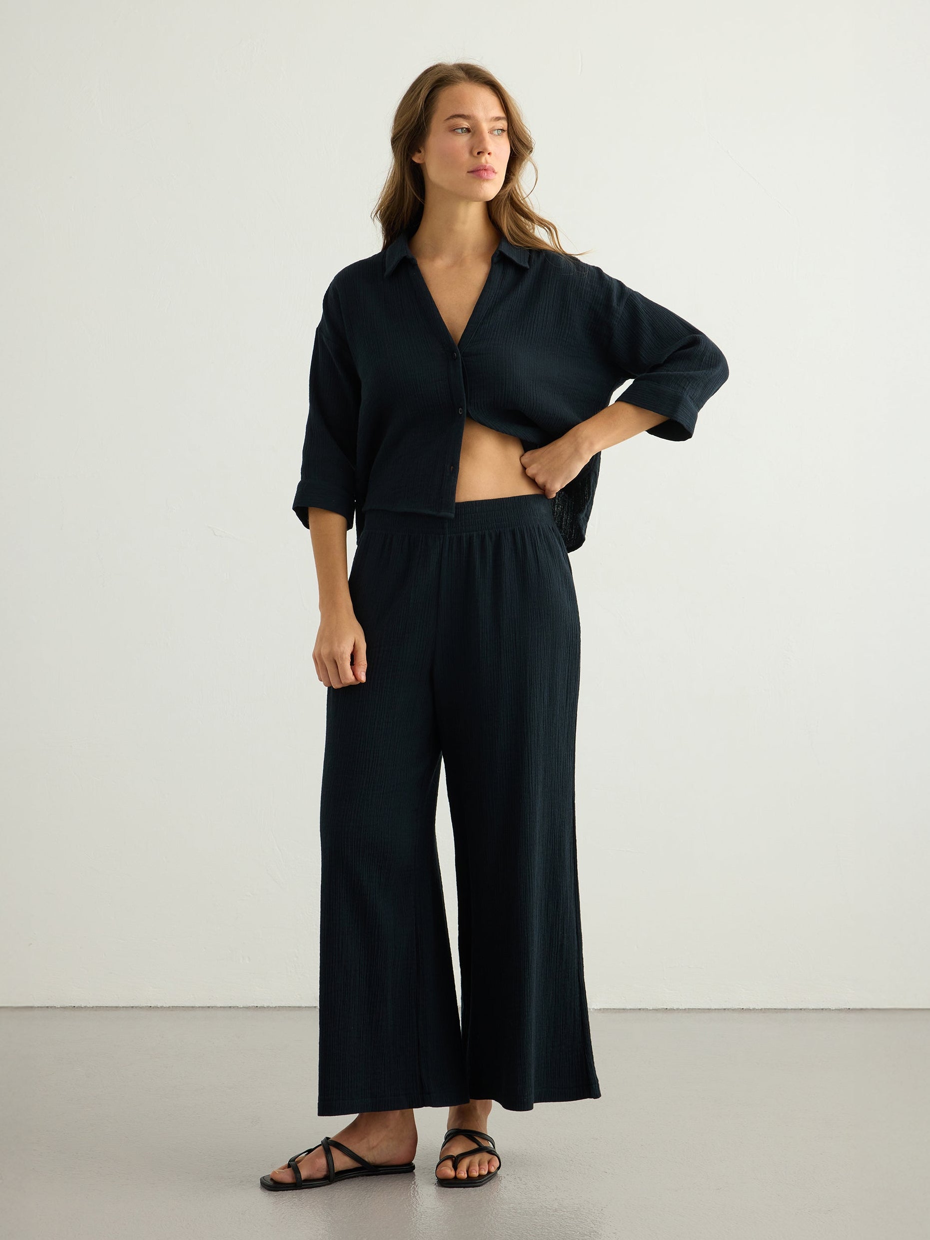 Aura Mini Shirt - Black