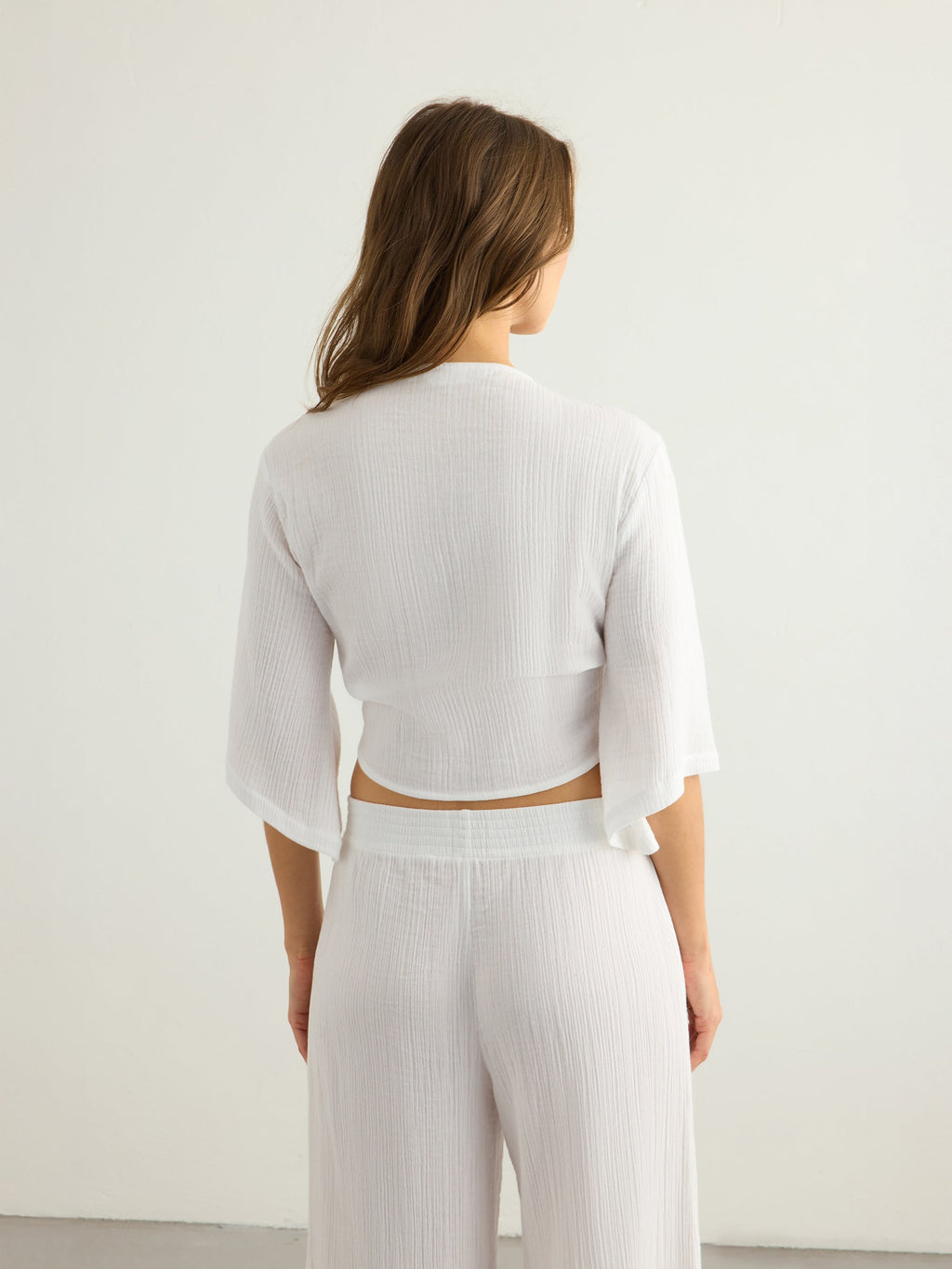 Aura Wrap Top - White