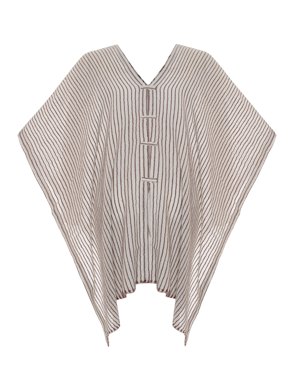 Ava Kimono - Burgundy Stripes