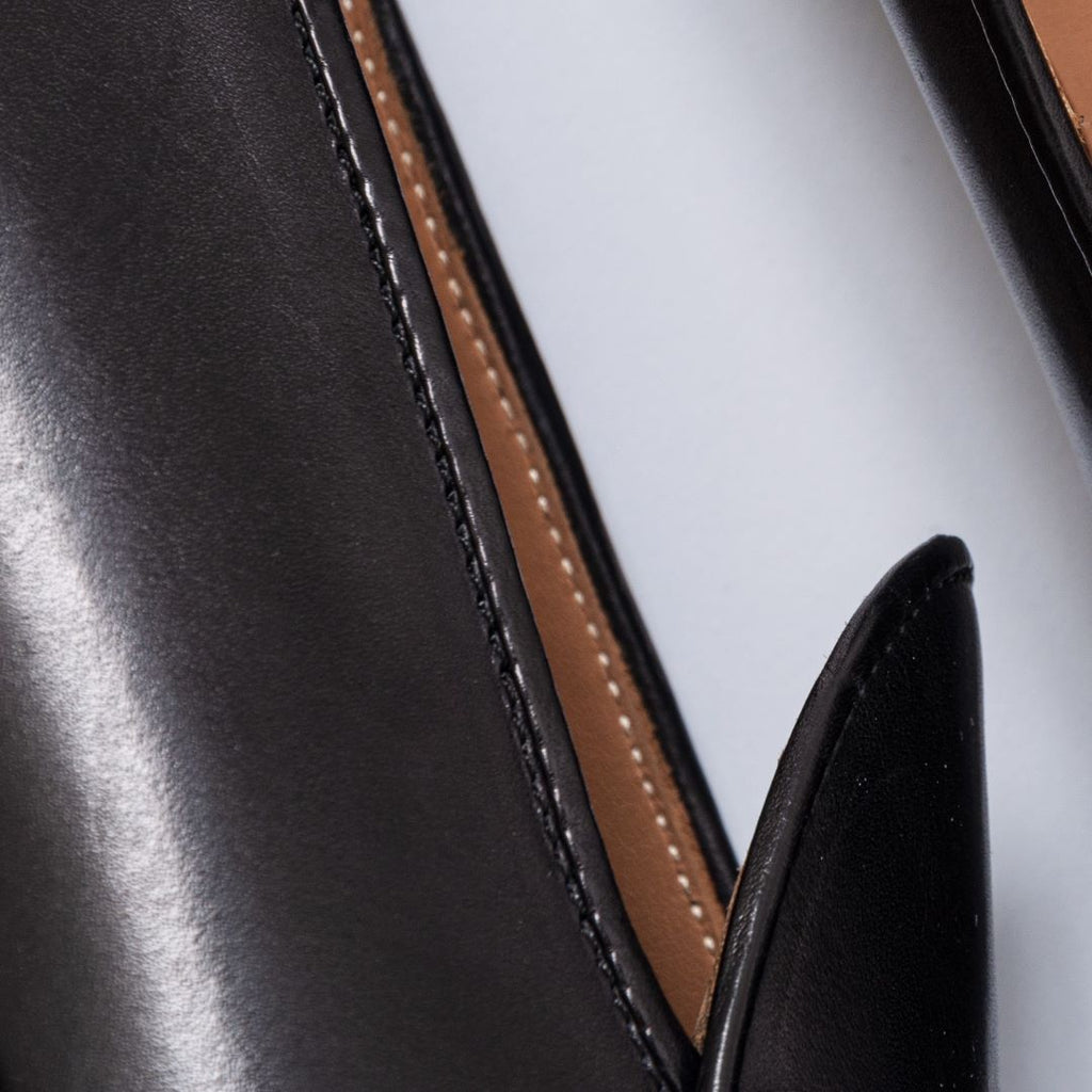 Men's Black Leather Milano Loafer