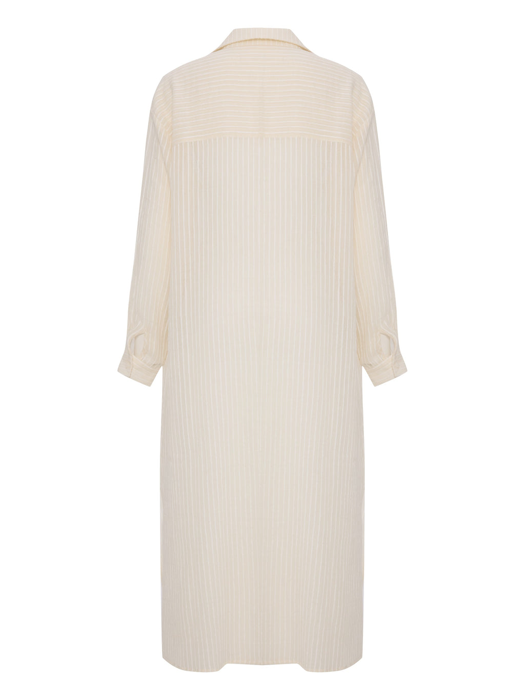 Voyage Shirt Dress - White Stripes