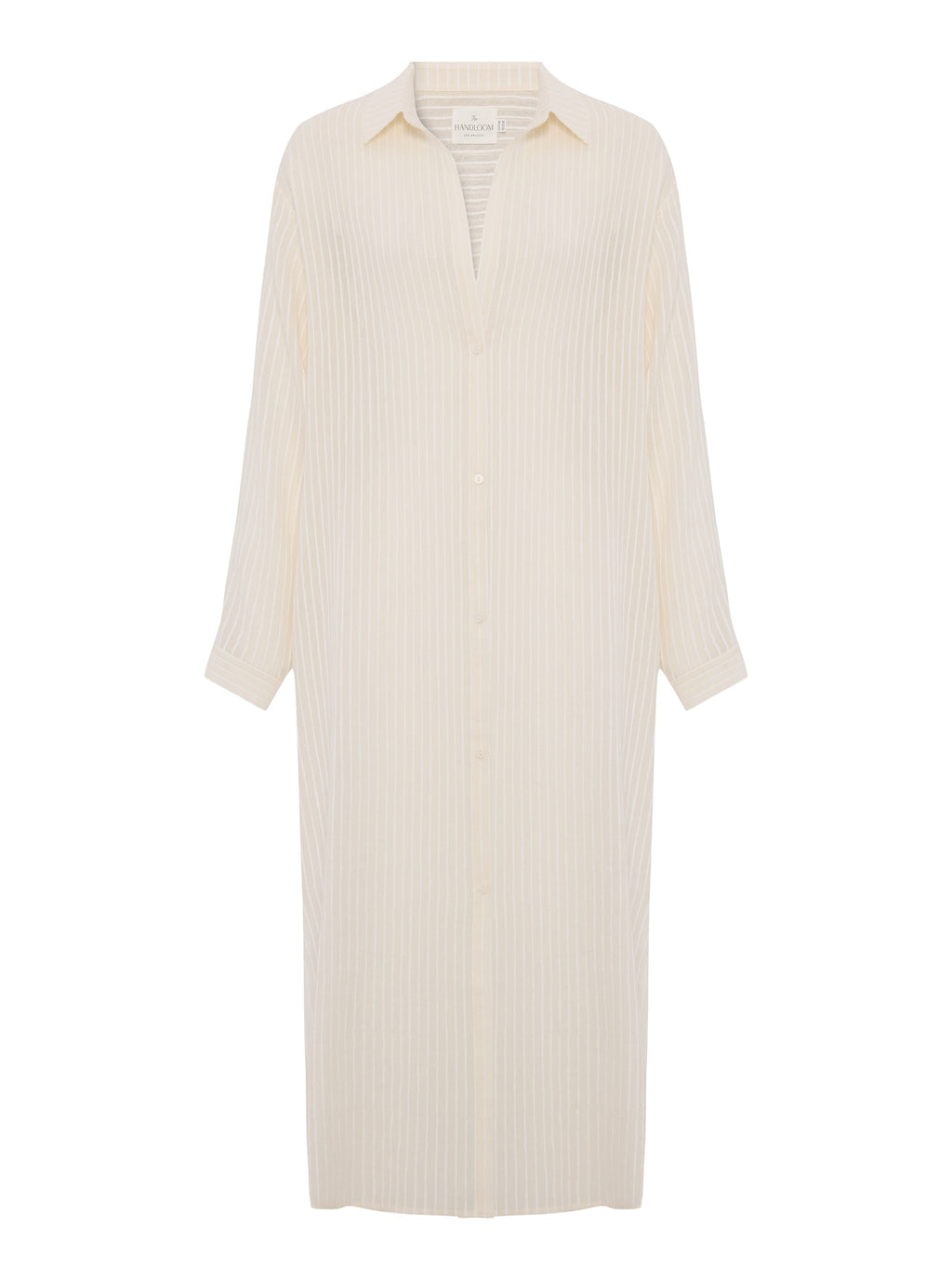Voyage Shirt Dress - White Stripes