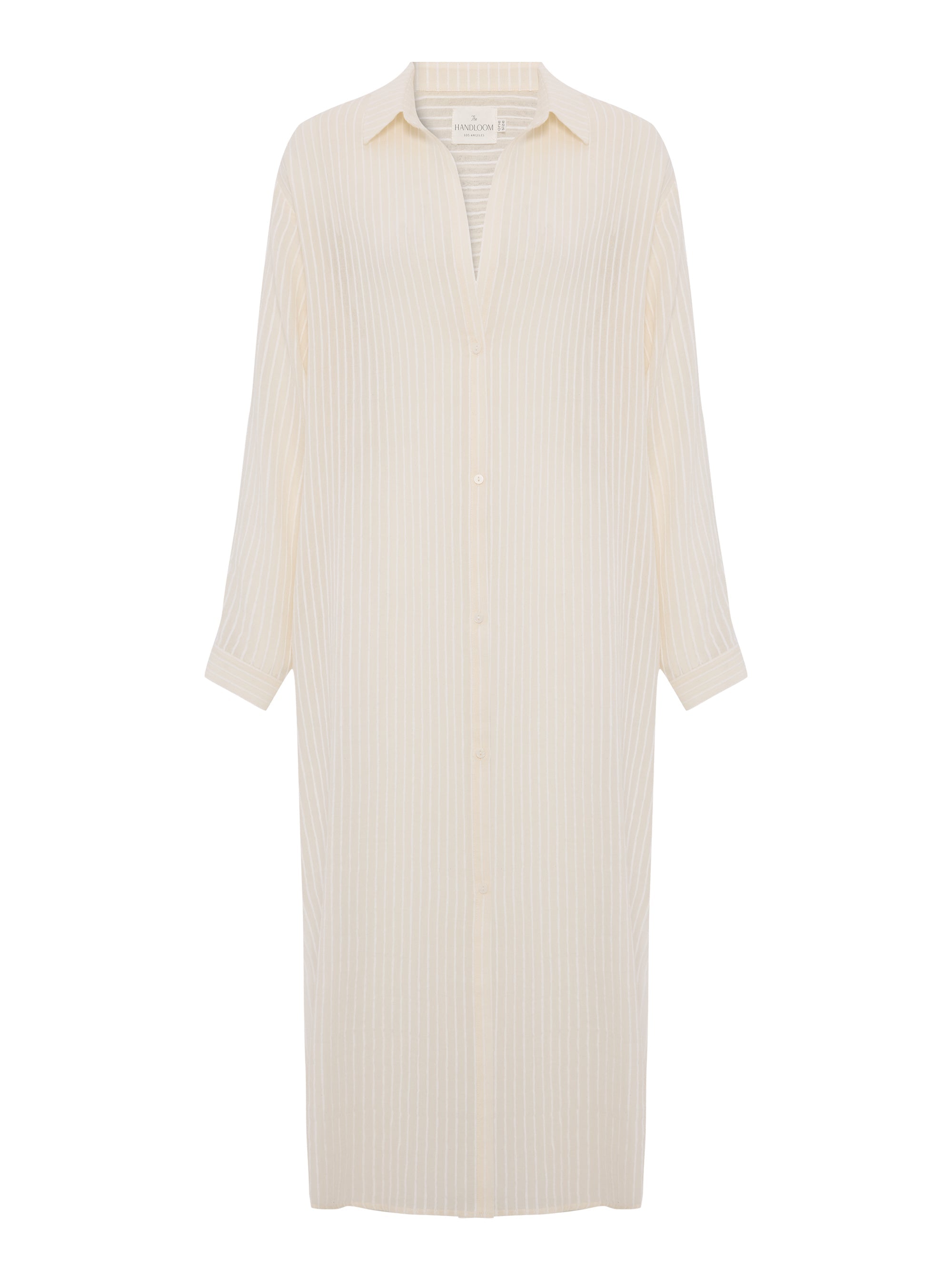 Voyage Shirt Dress - White Stripes