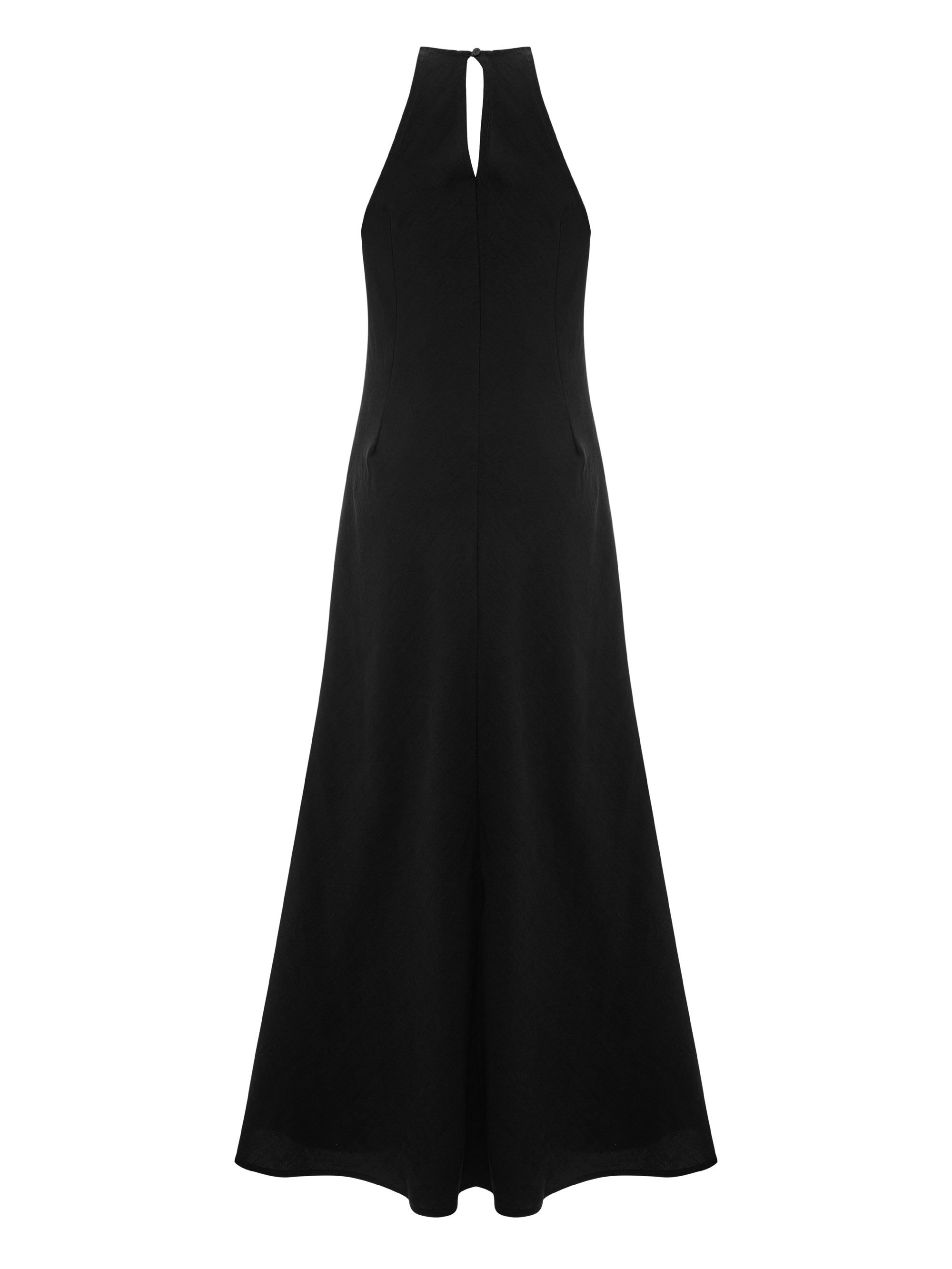 Nora Halter Maxi Dress - Black