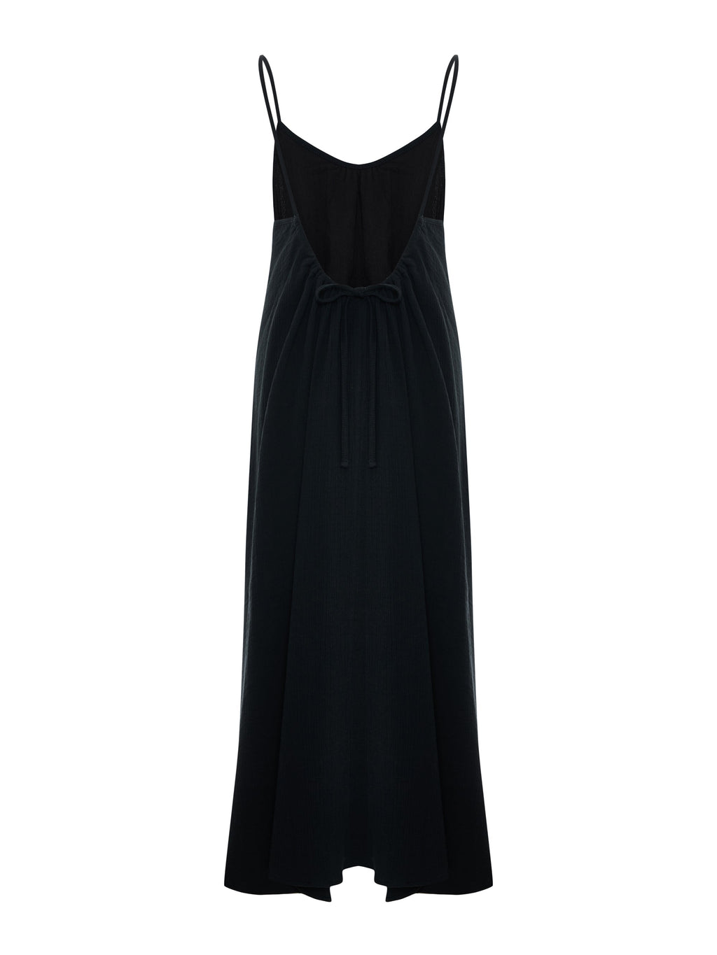 Aura Low Back Maxi Dress - Black