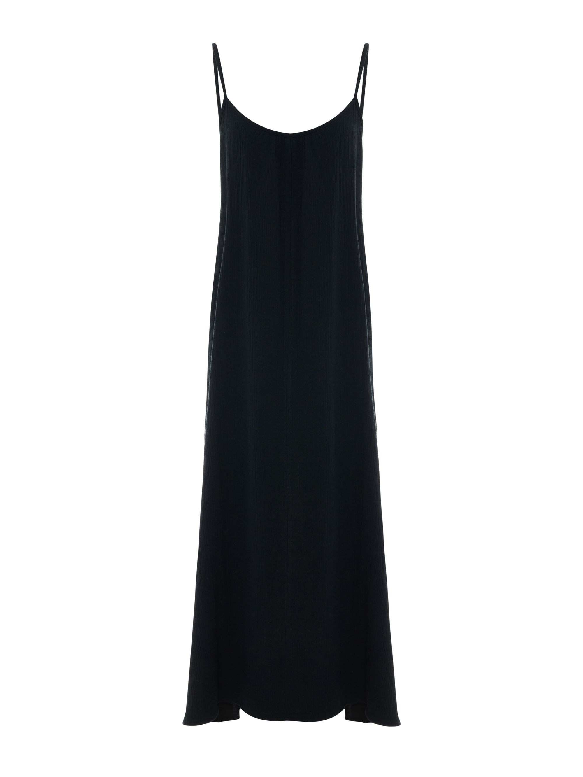 Aura Low Back Maxi Dress - Black