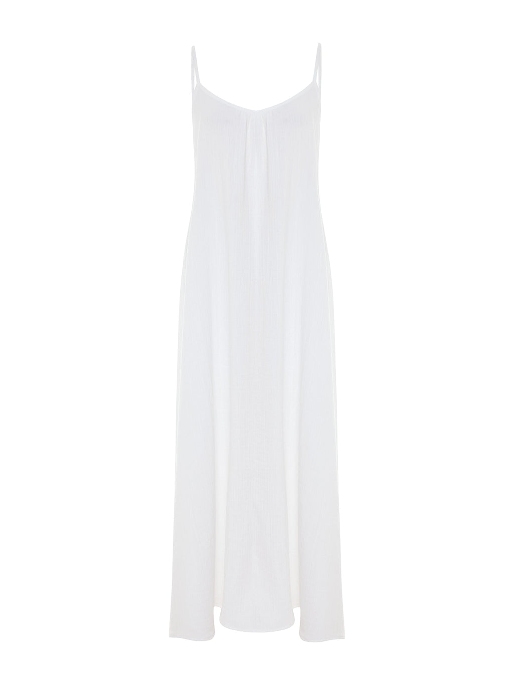Aura Low Back Maxi Dress - White