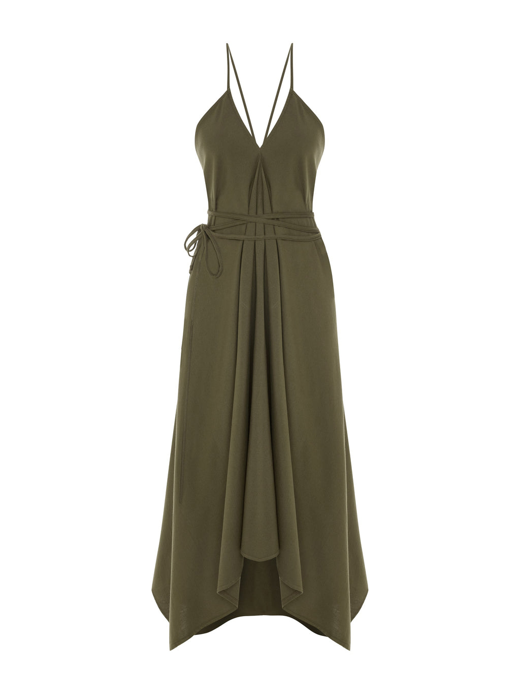 Sage Maxi Dress - Khaki Green