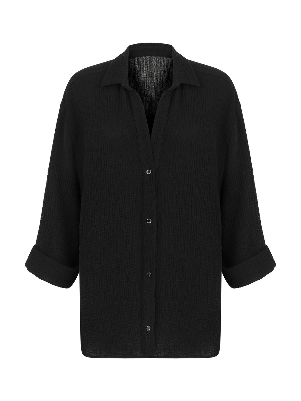 Echo Maxi Shirt - Black