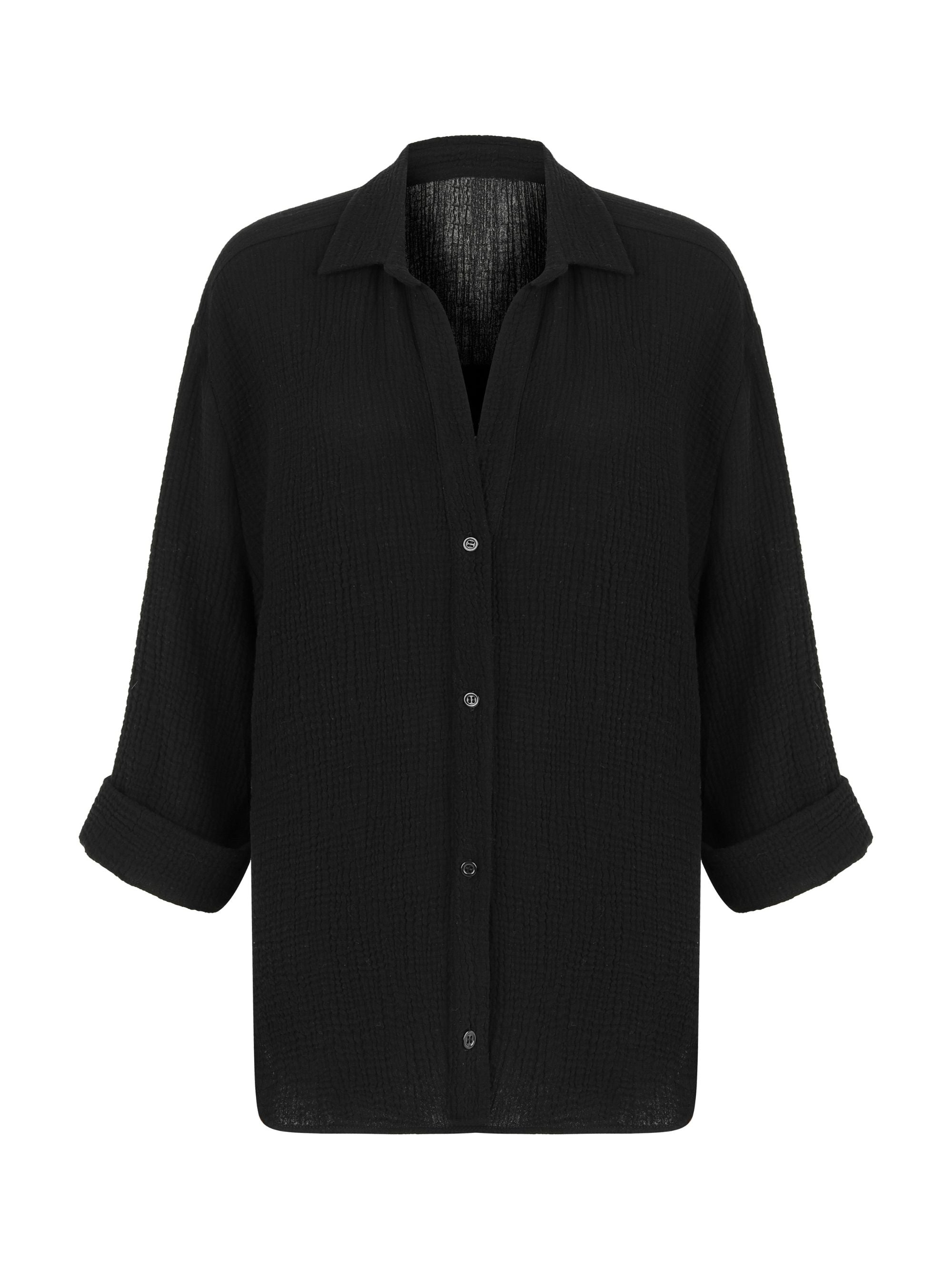 Echo Maxi Shirt - Black