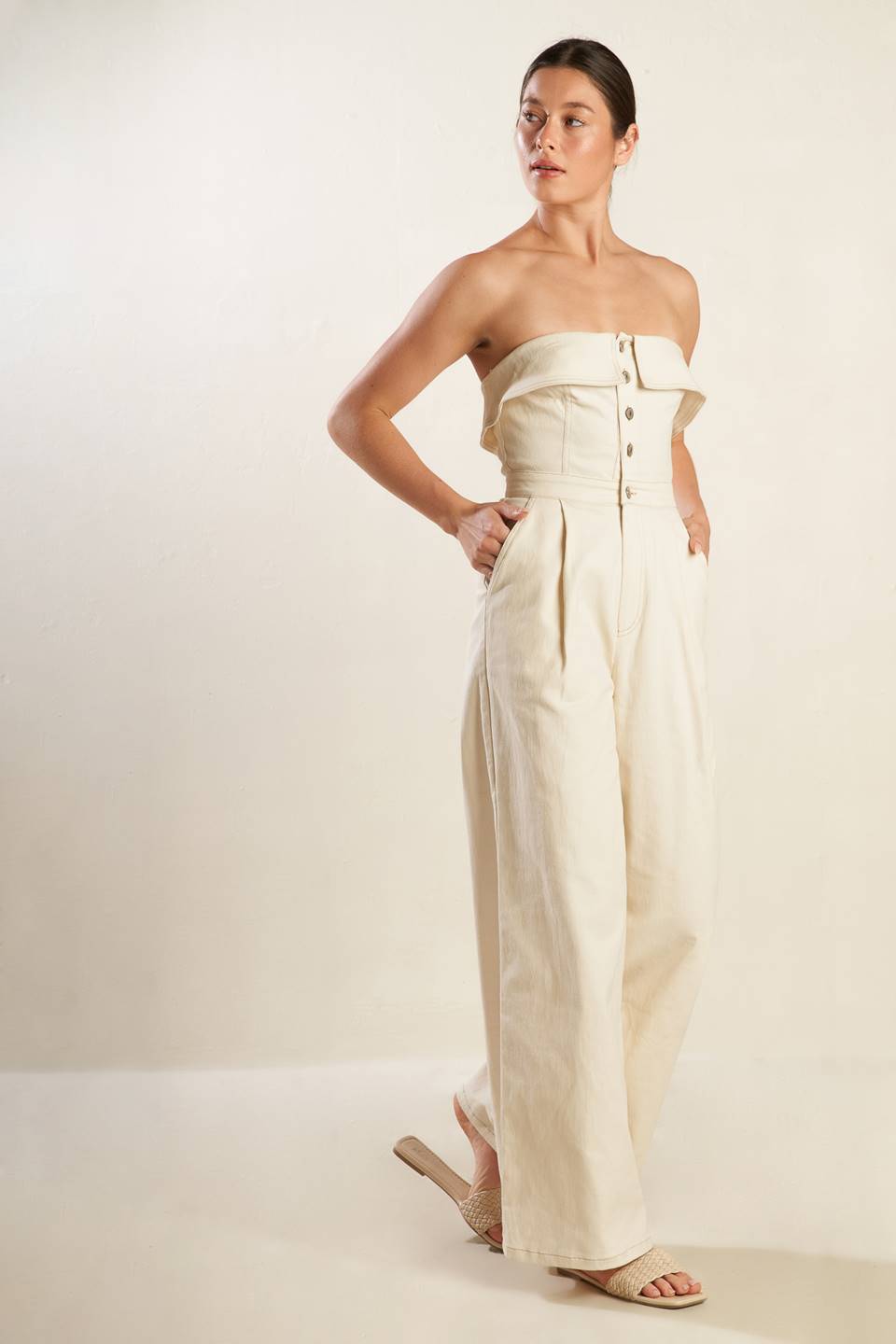 WEEKEND GETAWAY WOVEN JUMPSUIT