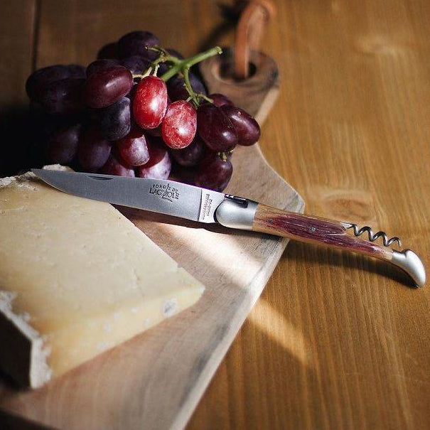 Forge de Laguiole 12 cm Picnic Knife Oak Barrel Wood