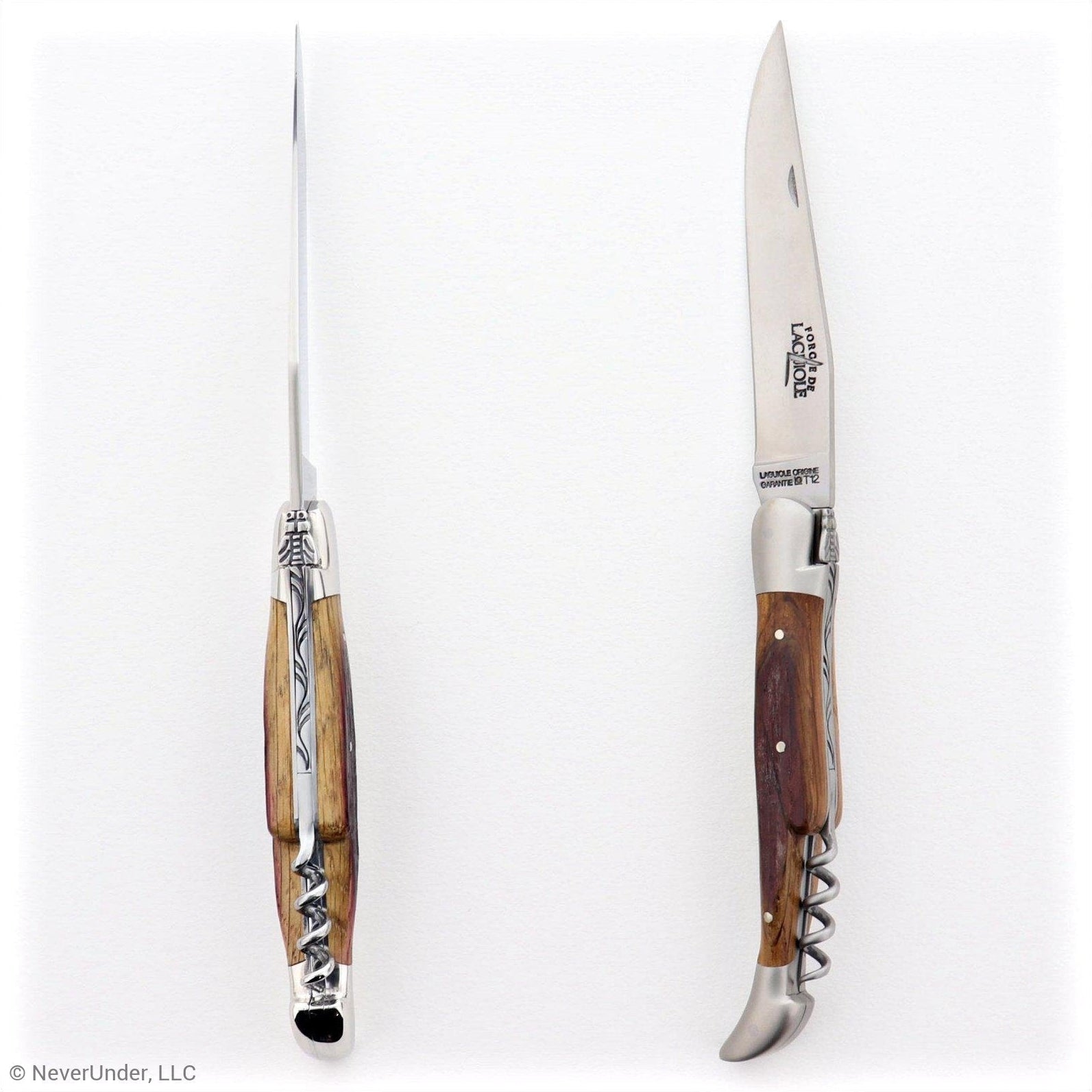 Forge de Laguiole 12 cm Picnic Knife Oak Barrel Wood