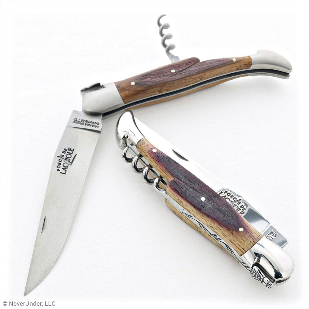Forge de Laguiole 12 cm Picnic Knife Oak Barrel Wood
