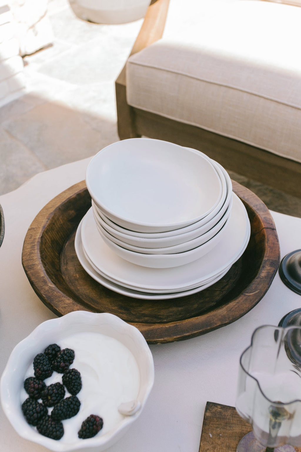 Drift Dinner Plate - Matte White - Set of 6