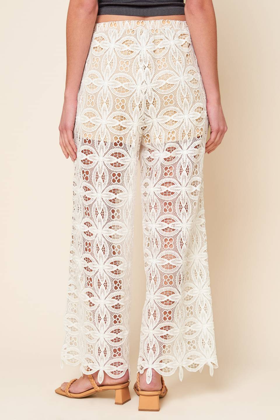 MEMORABLE FLIRT WOVEN LACE PANTS