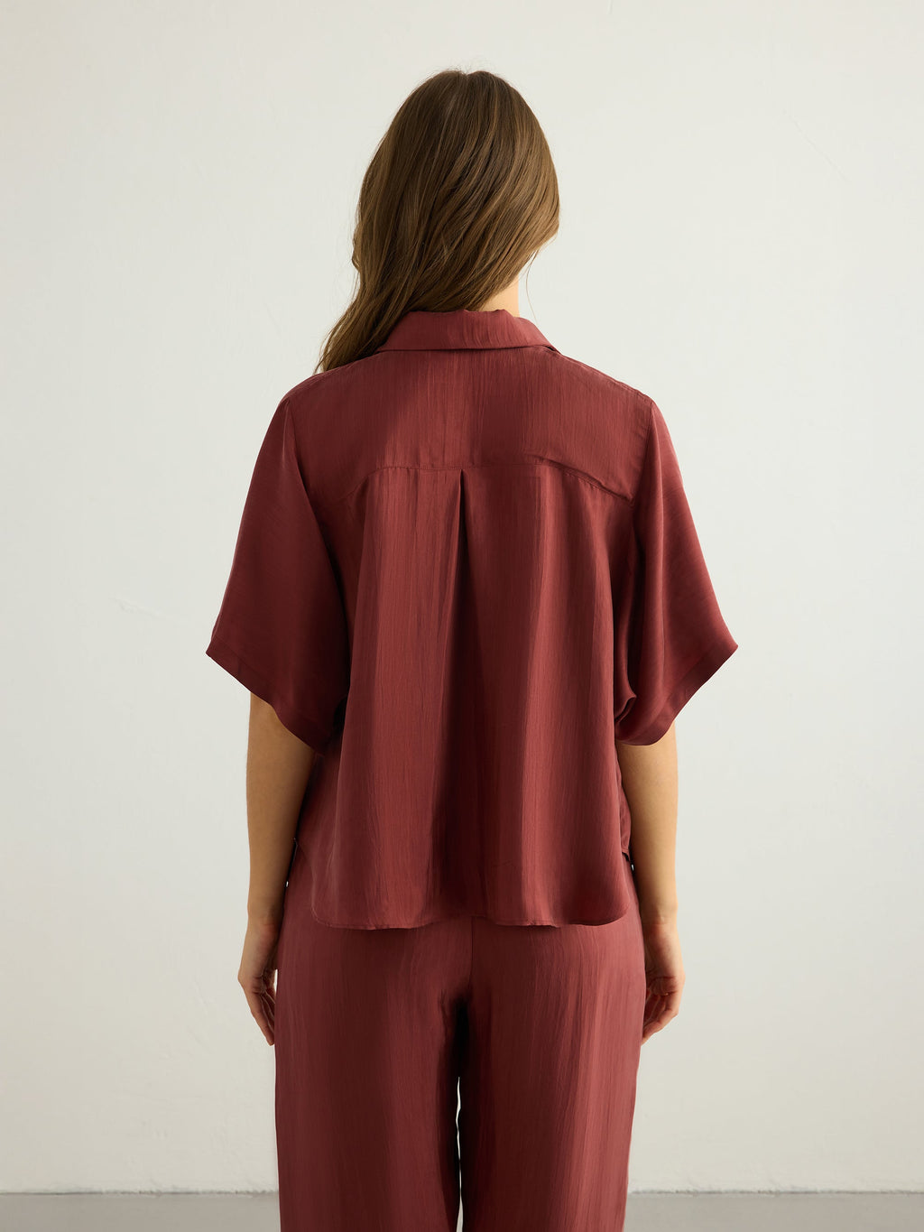 Lucid Flow Shirt - Burgundy