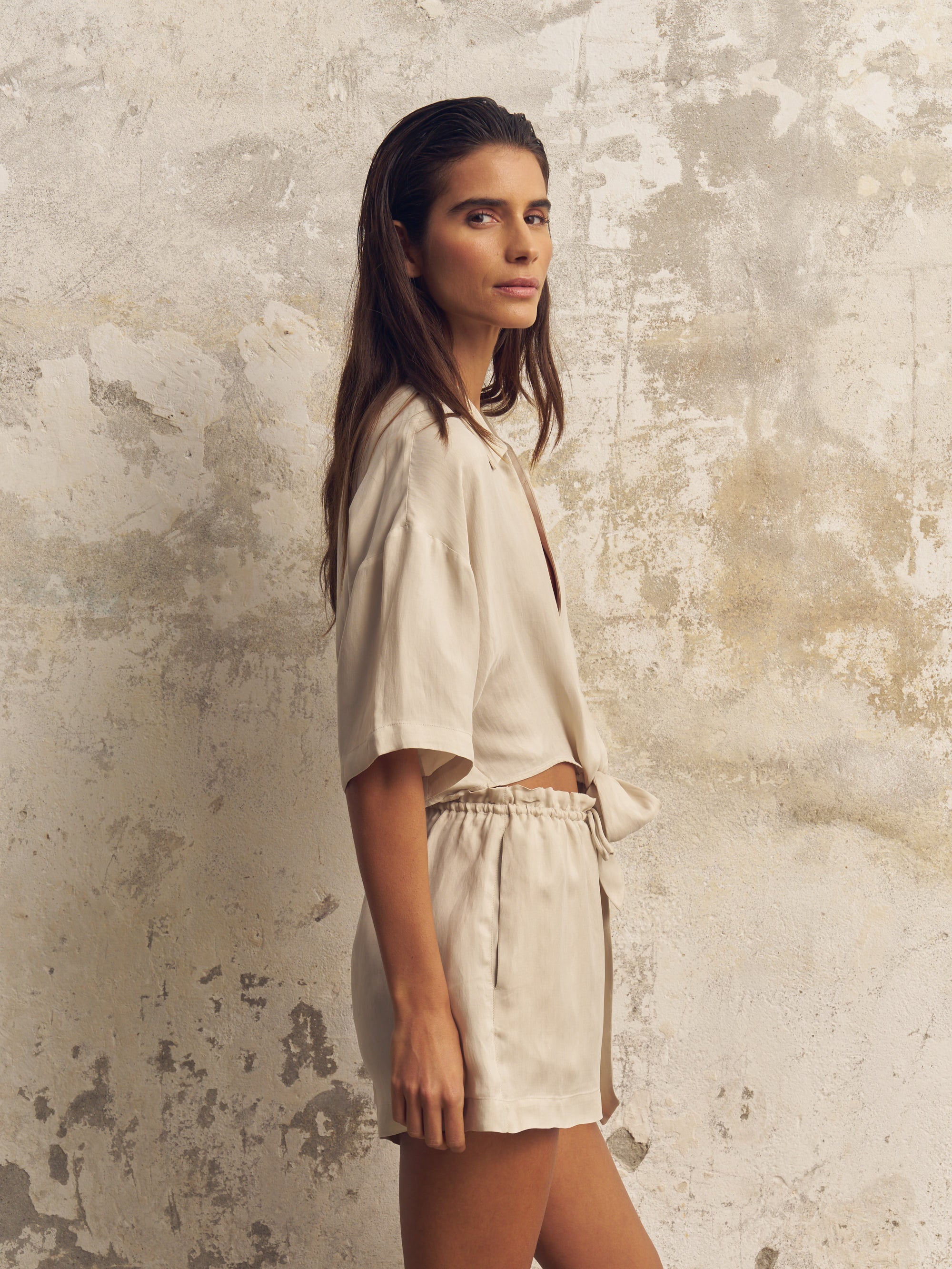 Lucid Tie Shirt - Sand