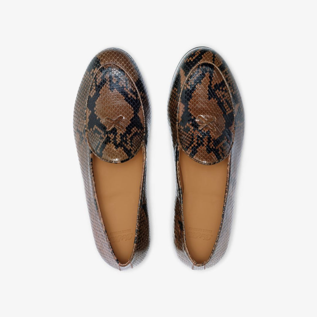 Women's Brown Snakeskin Milano Loafer