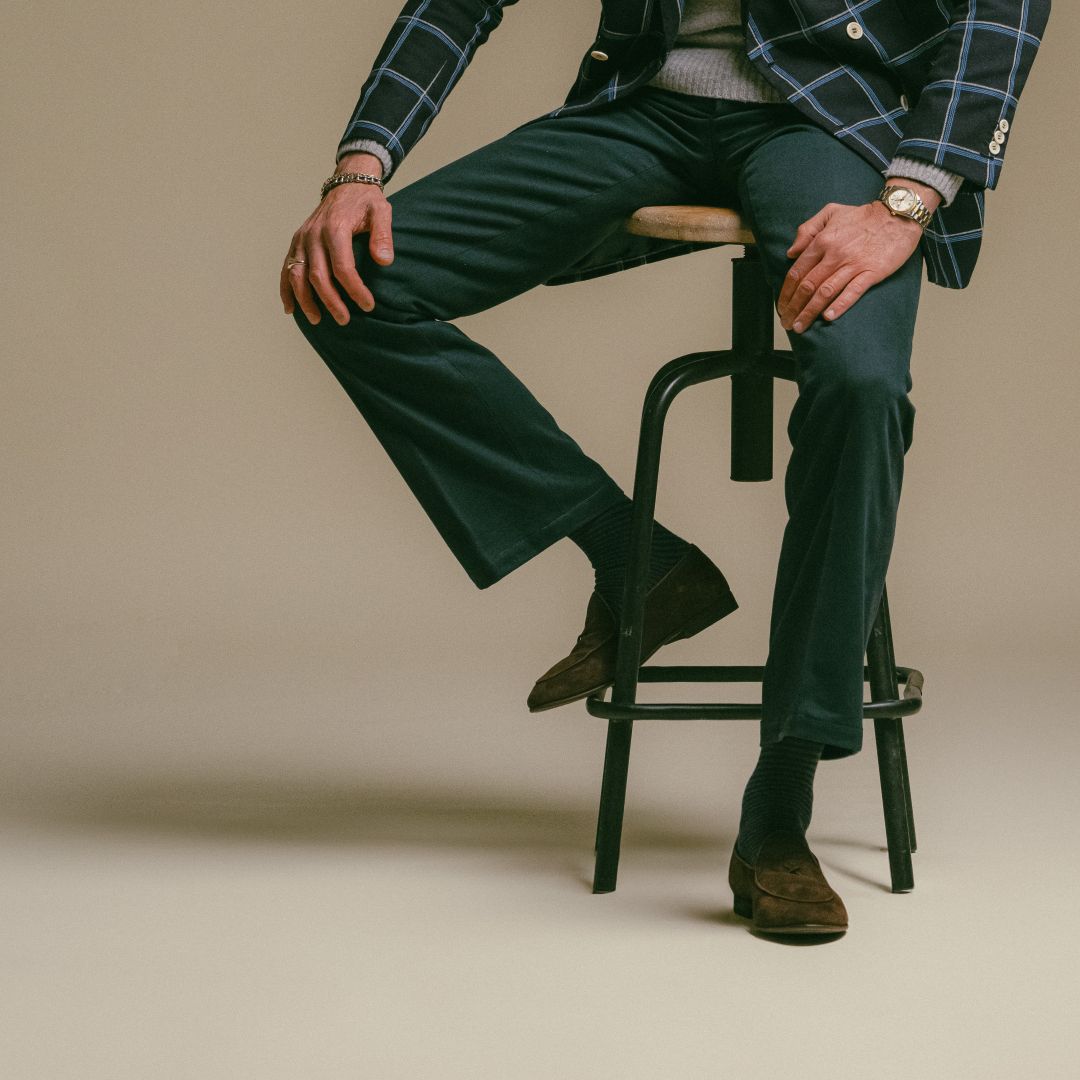 Men's Chocolate Suede Milano Loafer