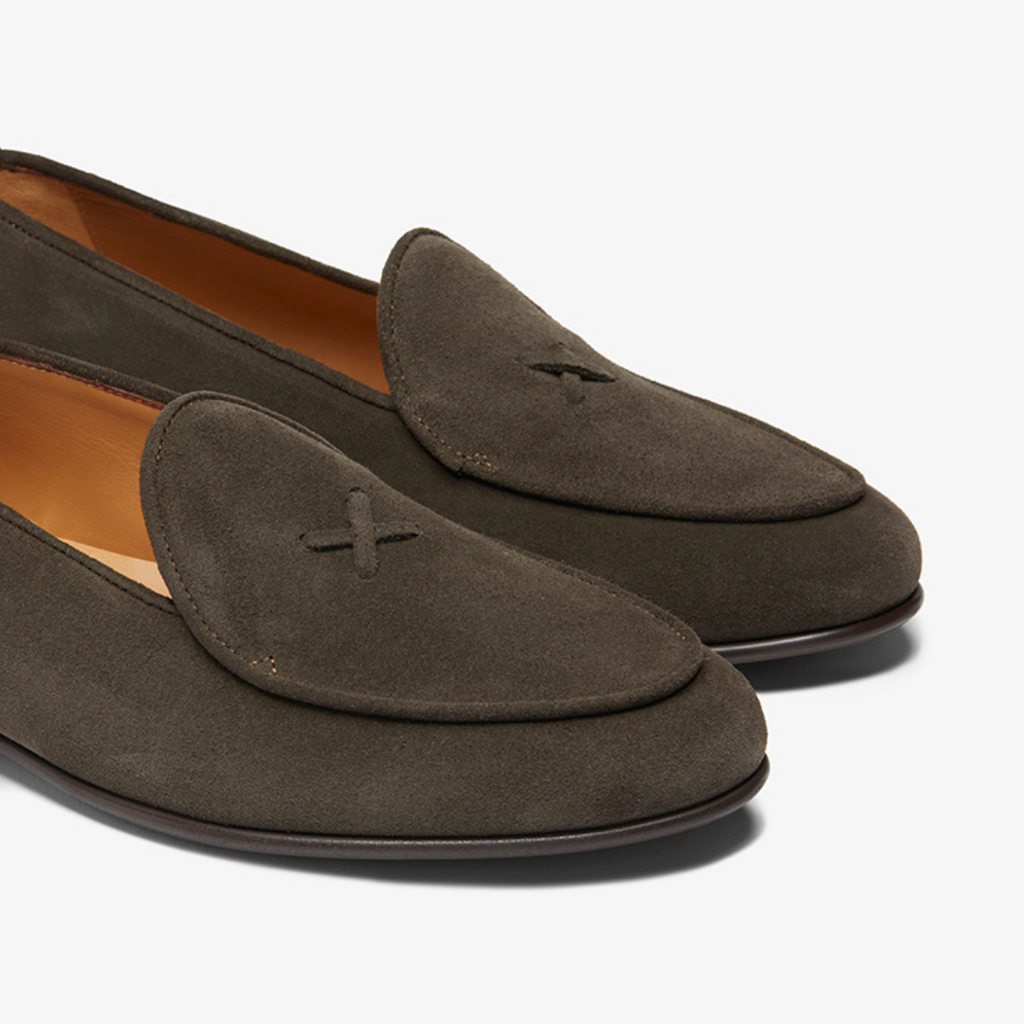 Men's Chocolate Suede Milano Loafer