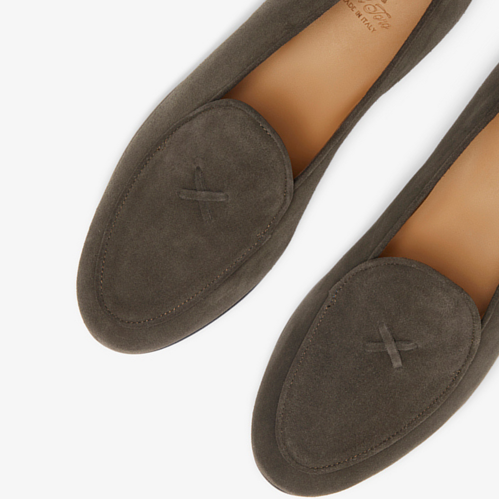 Men's Chocolate Suede Milano Loafer