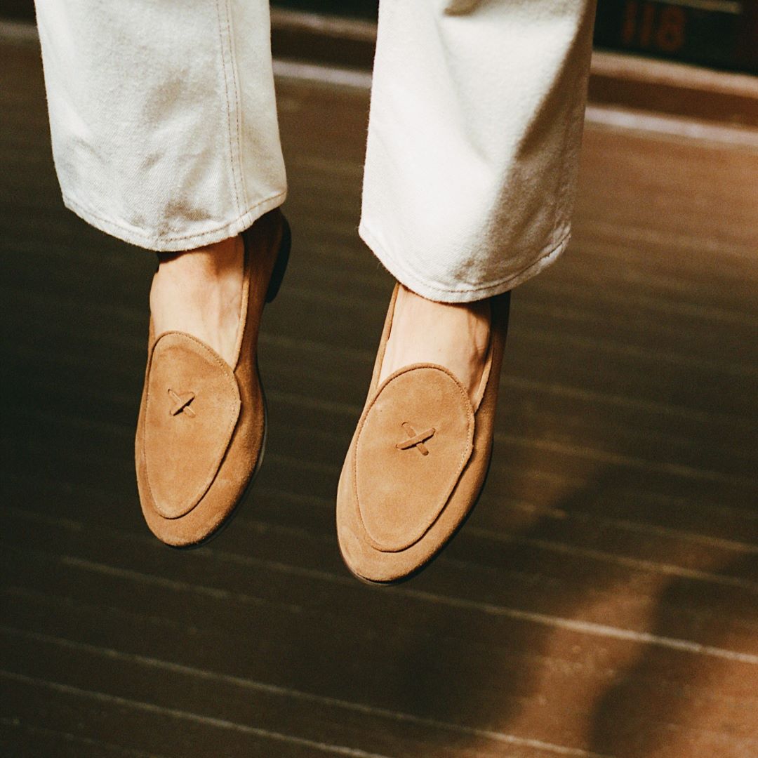 Men's Cognac Suede Milano Loafer