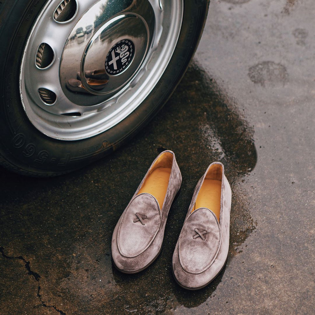Men's Grigio Suede Milano Loafer