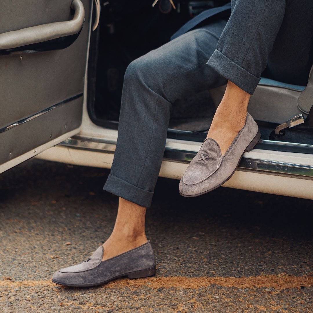 Men's Grigio Suede Milano Loafer