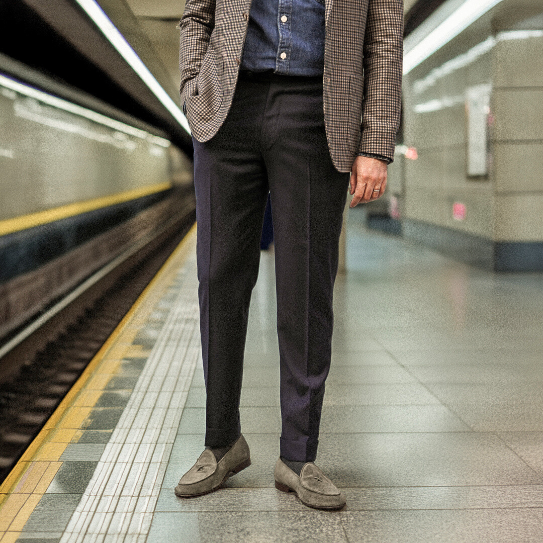 Men's Olive Grey Suede Milano Loafer