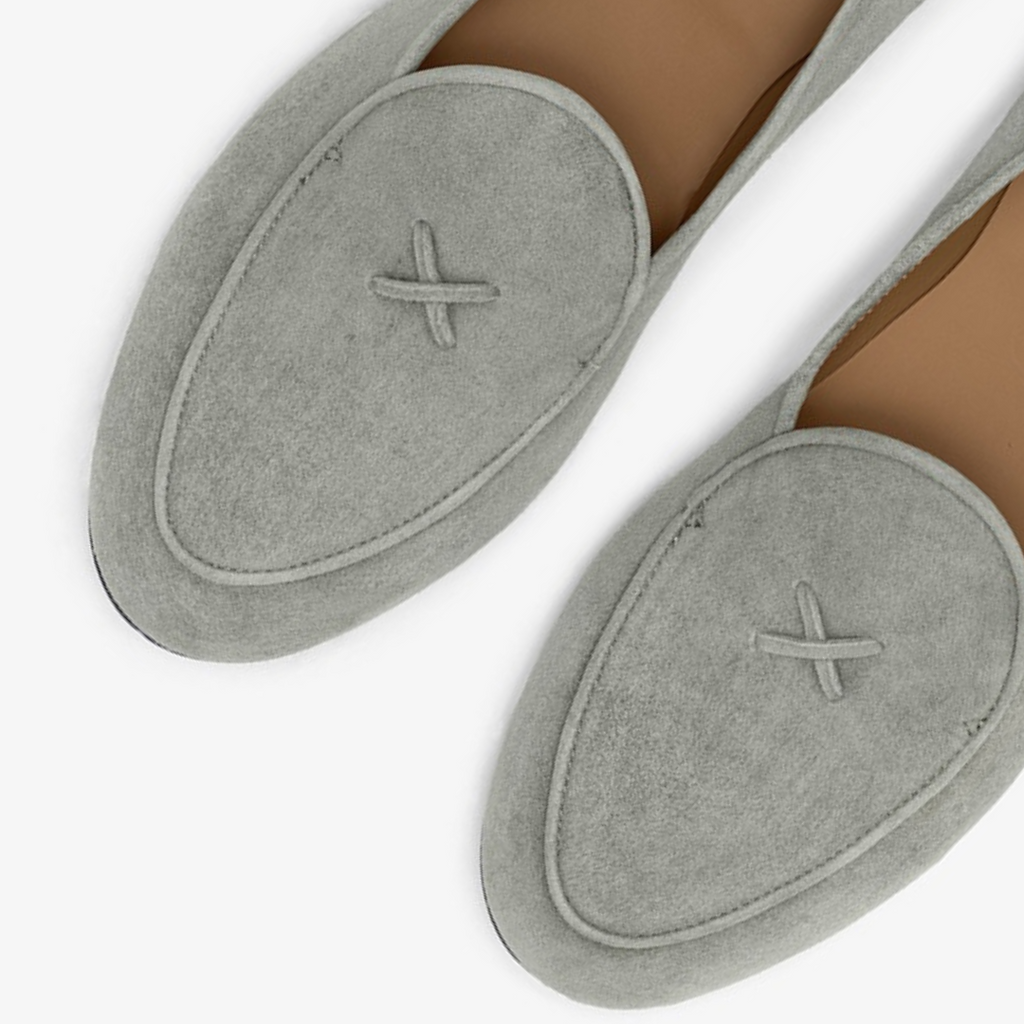 Men's Olive Grey Suede Milano Loafer