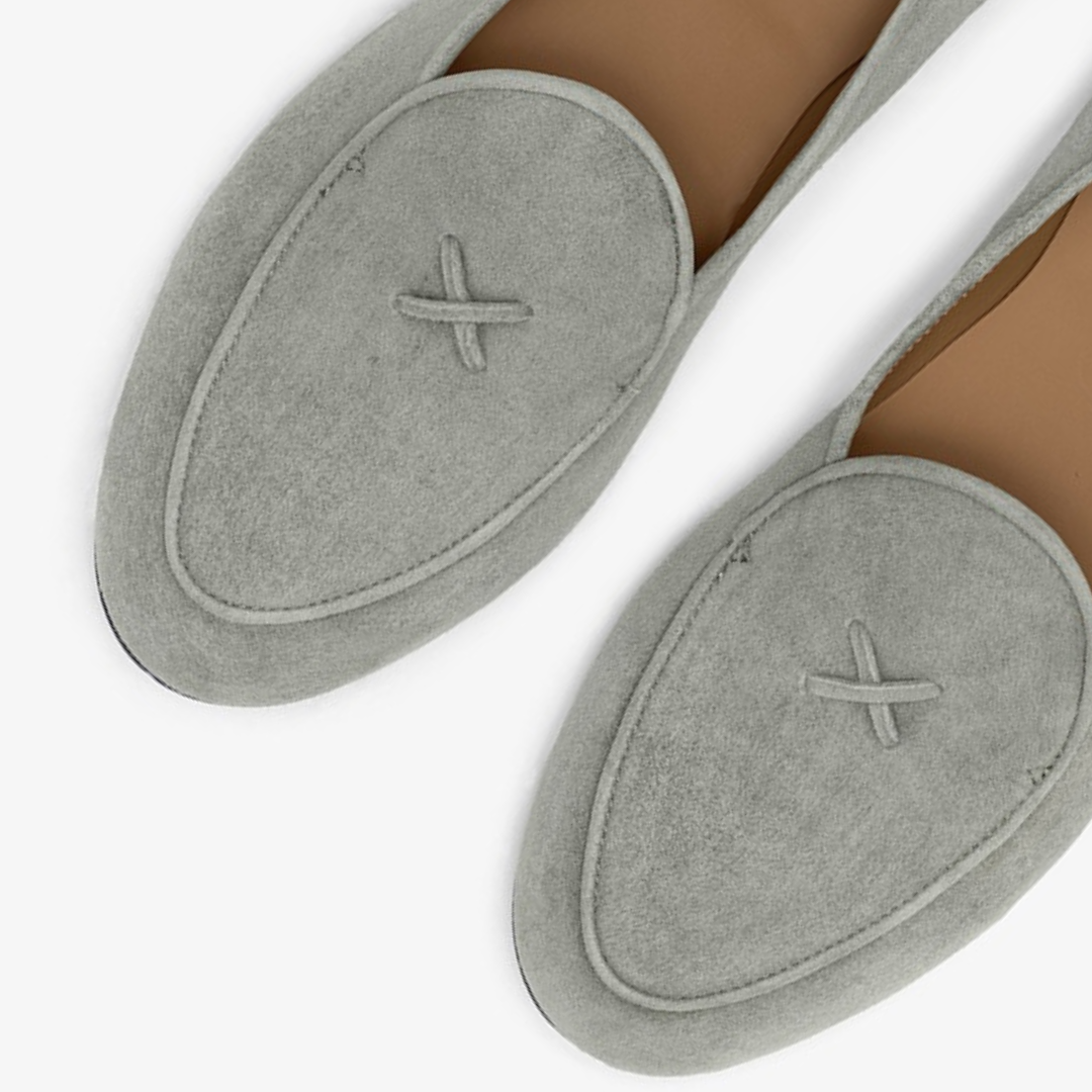 Men's Olive Grey Suede Milano Loafer