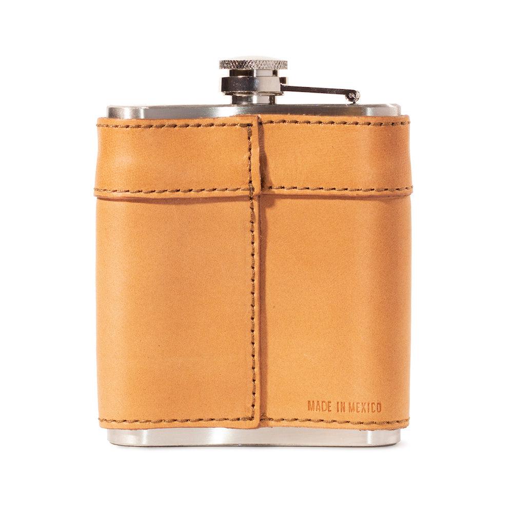 Campaign Leather Flask