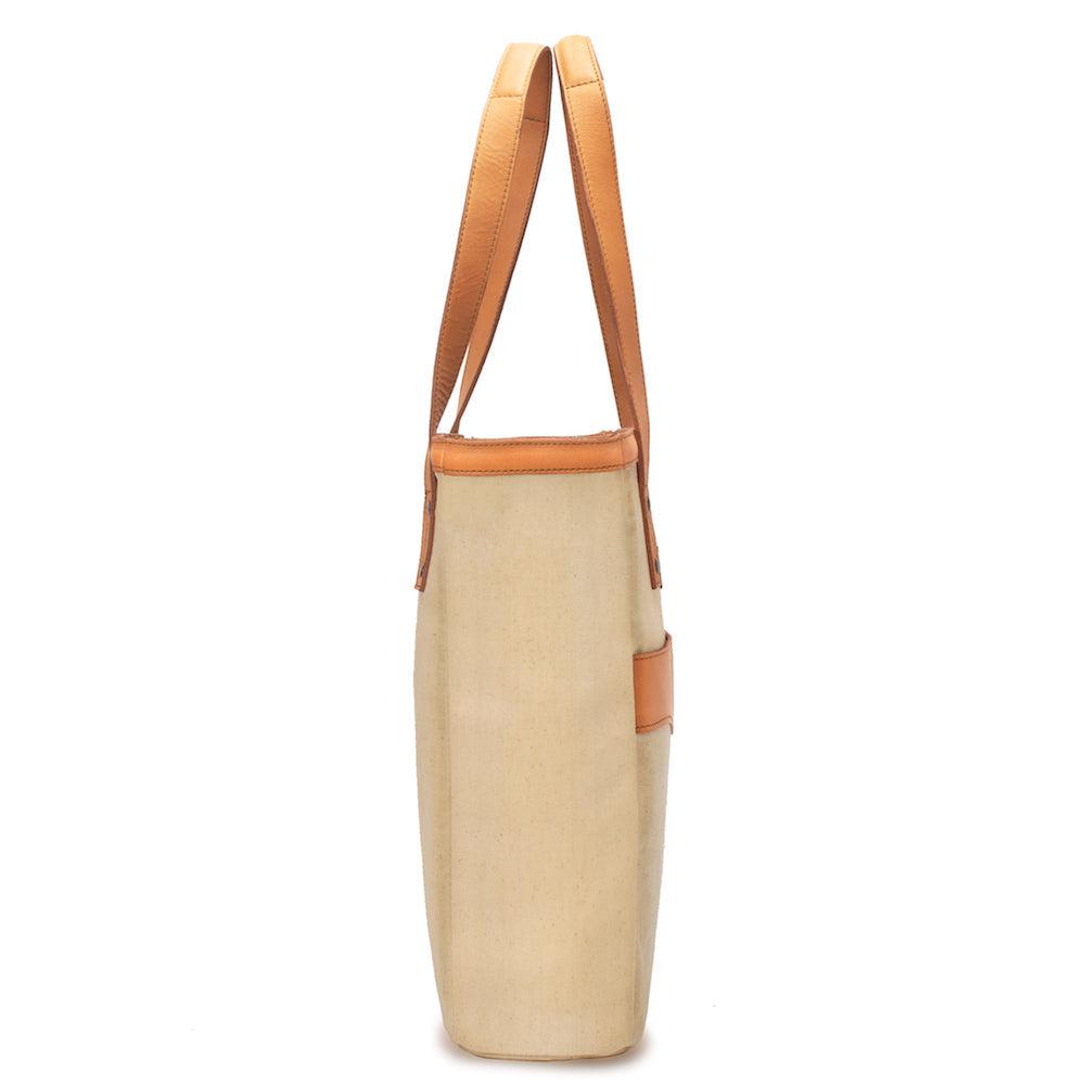 Campaign Waxed Canvas Two Bottle Wine Tote