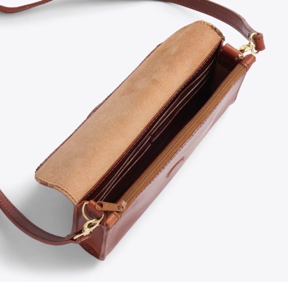 Nisolo Cleo Leather Convertible Crossbody Clutch