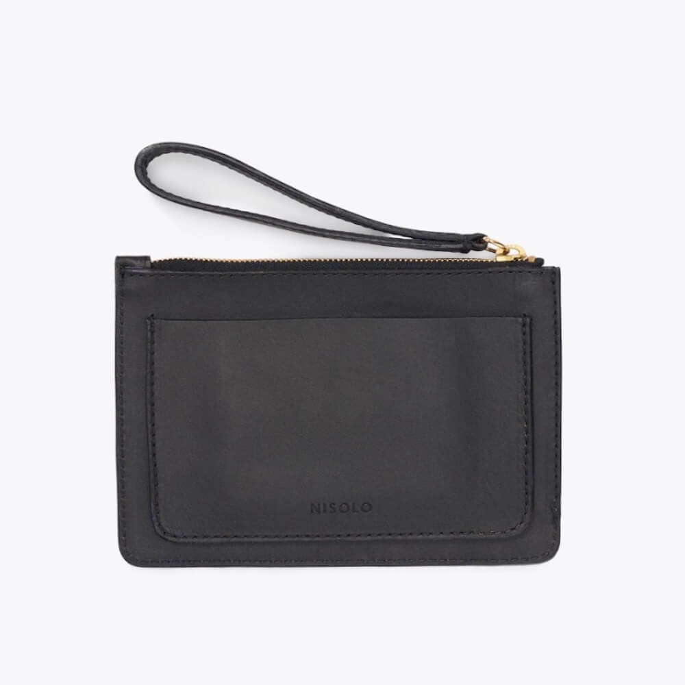 Nisolo Leather Go-To Wristlet Clutch